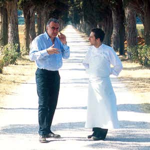 da sinistra Alain Ducasse e Christophe Martin
