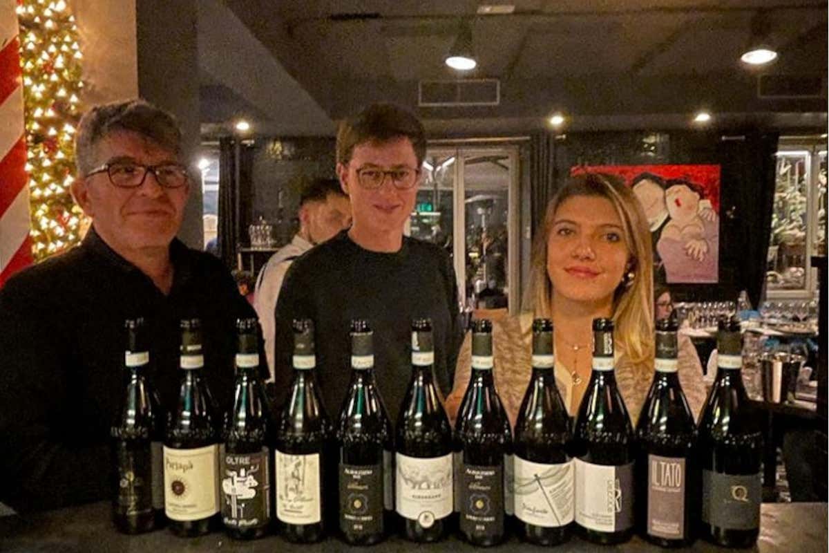 Orietta Perotto, Tommaso Nebbia e Mario Mosso L'Albugnano Doc conquista i palati romani