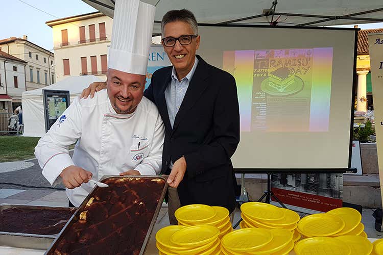 Alcide Candiotto e Tiziano Taffarello Treviso prepara il disciplinare per tutelare il suo Tiramis&ugrave;