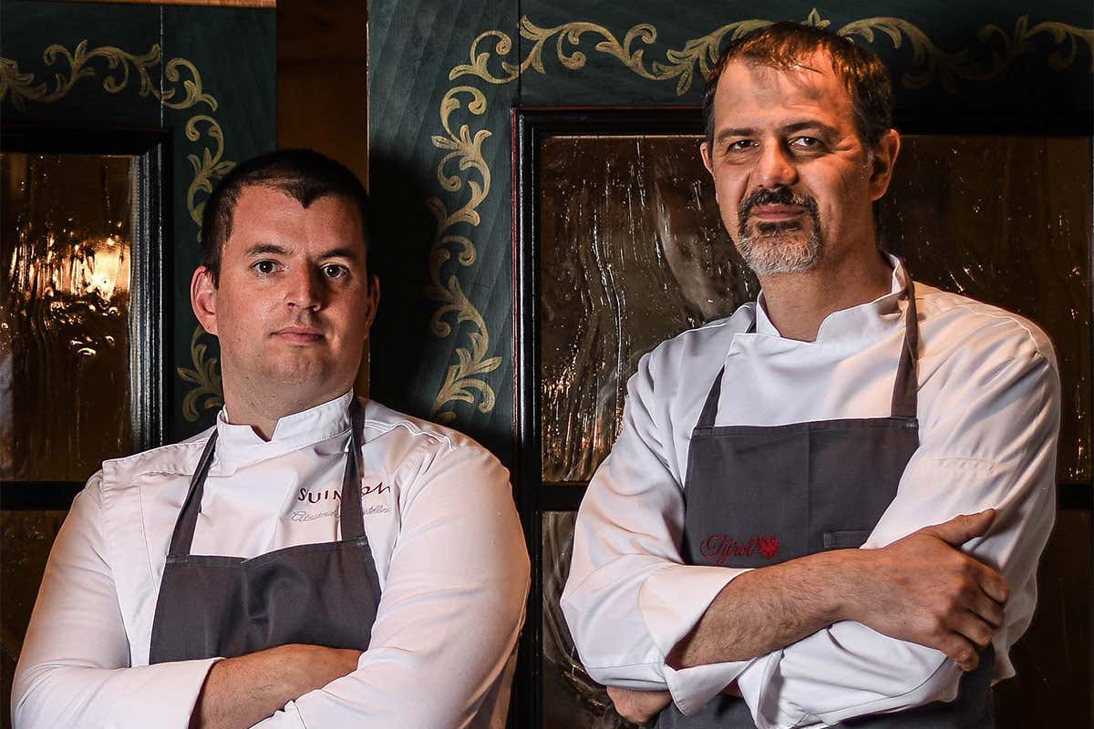 Alessandro Martinelli e Antonio Guida Le ricette anticrisi dell'Hotel Tyrol: sicurezza, qualit&agrave; e cucina