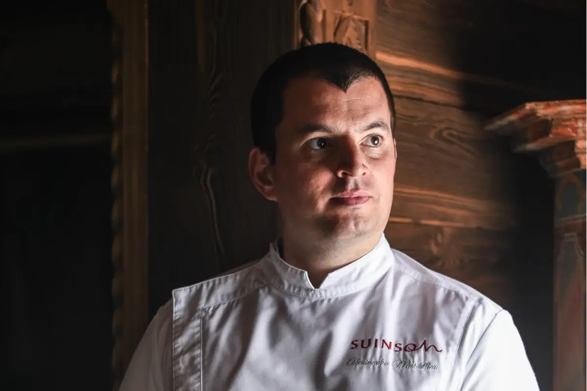 Alessandro Martellini Al Suinsom dell’Hotel Tyrol per una cena… in alta quota