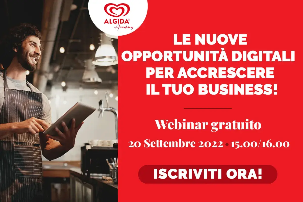 Un webinar di Algida Academy sulle nuove opportunit&agrave; digitali per bar e ristoranti