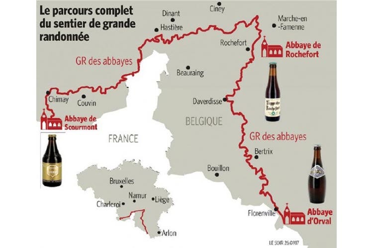 (Alla scoperta delle birre trappiste 300 km di percorso pedonale in Belgio)