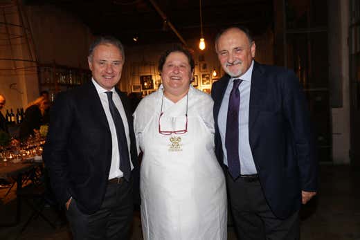 da sinistra: Andrea Cecchi, Valeria Piccini e Cesare Cecchi