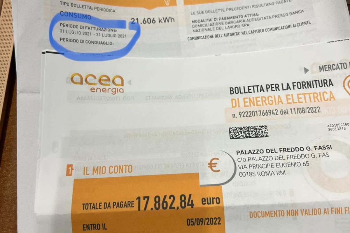 La bolletta di Andrea Fassi Bolletta stratosferica per la Gelateria Fassi: «Come pagarla? Venderò 9mila coppette al mese»