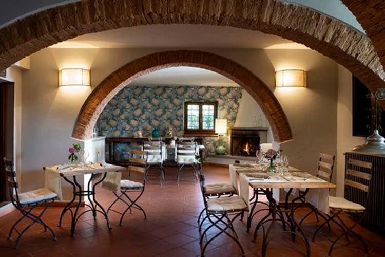 Il ristorante &egrave; stato ricavato all&rsquo;interno di Borgo I Vicelli (Andrea Perini, chef dell'olio evo La Toscana rurale nei suoi piatti)