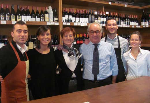 da sinistra: Andrea, Silvia, Carla, Claudio, Alberto ed Elisabetta Scotti