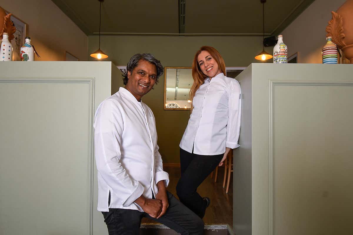 Antonella Ricci e Vinod Sookar. Foto: Benedetta Bassanelli Angolo di Puglia a Milano: apre Ricci Osteria