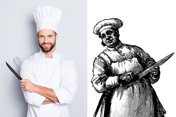Passano i secoli, ma del lavoro in cucina permangono molte somiglianze (Appunti di storia della cucina Cuochi, oggi come nell'antica Roma)
