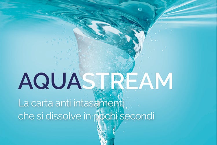 (AquaStream, carta anti intasamenti che si dissolve in pochi secondi)