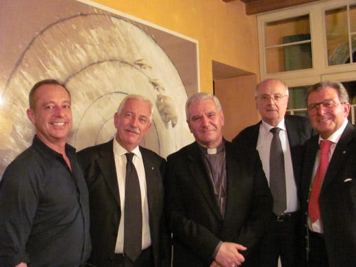 da sinistra: Stefano Arrigoni, Roberto Magri, Francesco Beschi, Camillo Andreana e Lucio Piombi