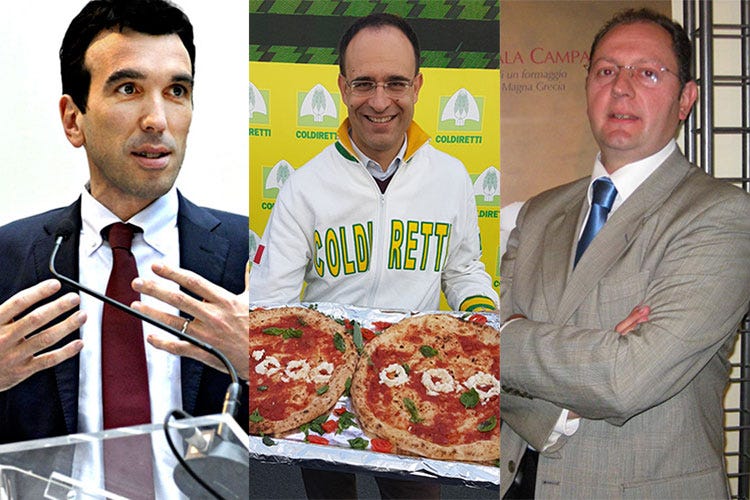 Maurizio Martina, Roberto Moncalvo e Domenico Raimondo (Arte dei pizzaiuoli napoletani 58° Patrimonio Unesco in Italia)