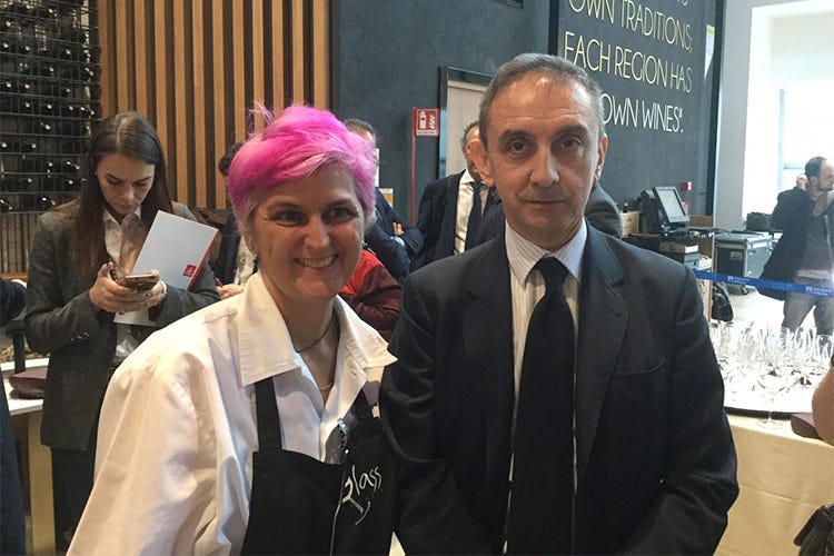 Cristina Bowerman ed Ezio Balarini - Assaggio, il nuovo concept di Autogrill  porta il gusto made in Italy a Fiumicino
