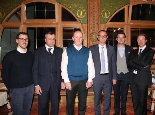 da sinistra: Florian Siebenförcher, Walter Nocker, Günther Windegger, Andreas Moser, David Recla e Helmuth Senfter da sinistra: Florian Siebenförcher, Walter Nocker, Günther Windegger, Andreas Moser, David Recla e Helmuth Senfter