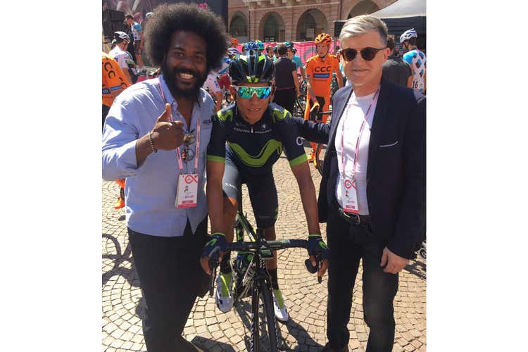 Filippo Polegato, Nairo Quintana e Paolo Polegato - Astoria Vini sui podi del centesimo Giro Vendute 50mila bottiglie special edition Filippo Polegato, Nairo Quintana e Paolo Polegato - Astoria Vini sui podi del centesimo Giro Vendute 50mila bottiglie special edition