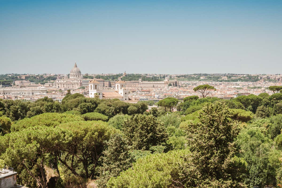 La vista dal Grand Hotel Flora