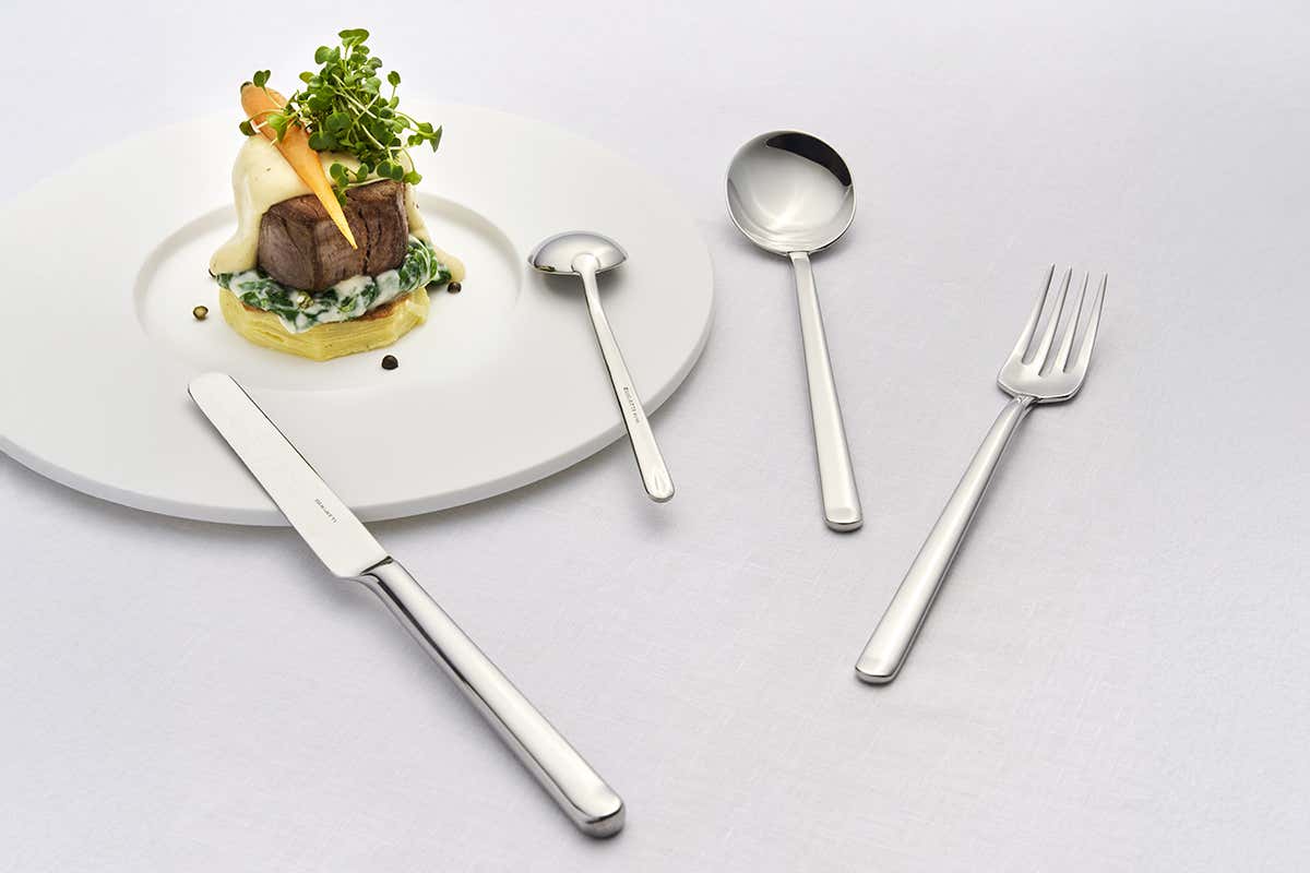 Ecco le linee di posate in acciaio 18/10 totalmente riciclato per l'Horeca