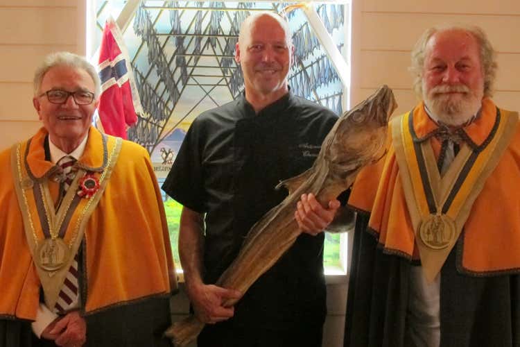 Luciano Righi (presidente Confraternita del Bacalà alla Vicentina), Antonio Chemello e Michele Benetazzo Luciano Righi (presidente Confraternita del Bacalà alla Vicentina), Antonio Chemello e Michele Benetazzo