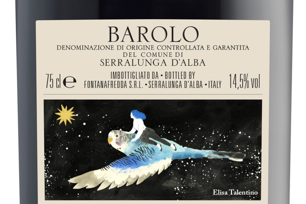 L'etichetta del Barolo di Fontanafredda Serralunga d'Alba Renaissance 2018: è nato “il Barolo della speranza”