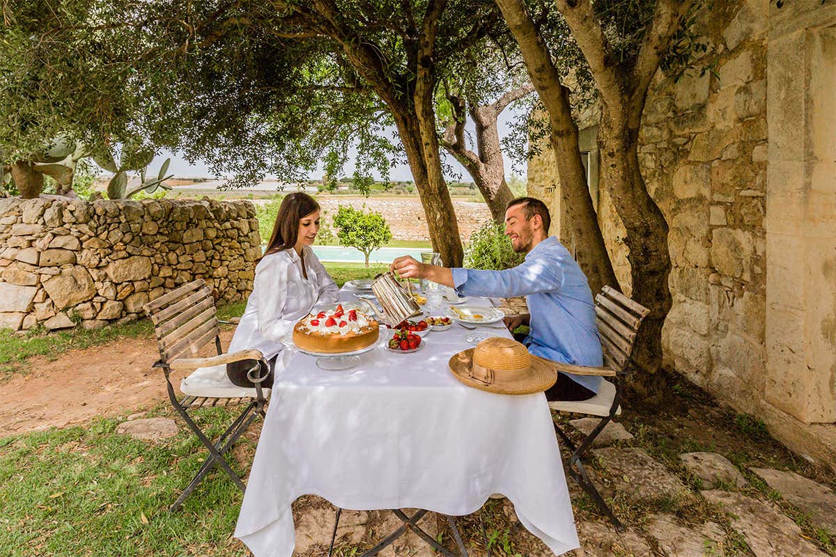 Colazione nel giardino privato