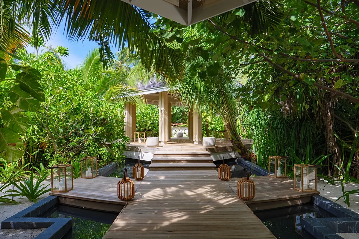 Yoga Pavilion Il lato italiano delle Maldive: benvenuti Baglioni Resot