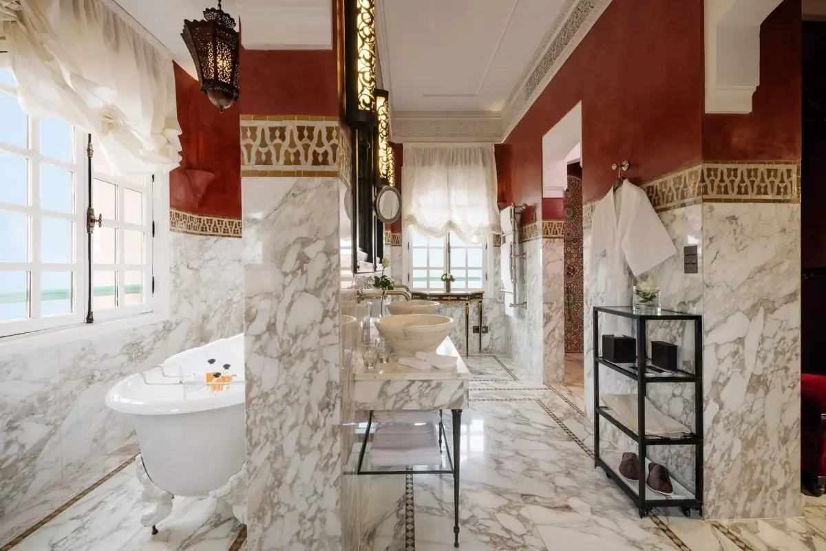 Raffinatezza marocchina Bagni d'hotel, un po' di pi&ugrave; che una passione. Per molti &egrave; il salotto dell'anima