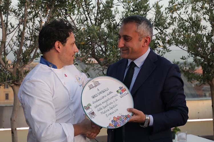 Niko Sinisgalli e Piero Marrese (La Basilicata celebra Sinisgalli Festa a Roma nel suo Tazio) Niko Sinisgalli e Piero Marrese (La Basilicata celebra Sinisgalli Festa a Roma nel suo Tazio)