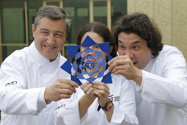 Joan Roca, Elena Arzak e Gaston Acurio (chef peruviano)