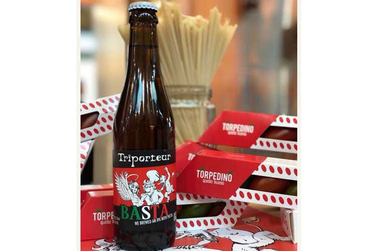 (Basta, la birra mediterranea Pasta al pomodoro nella produzione)