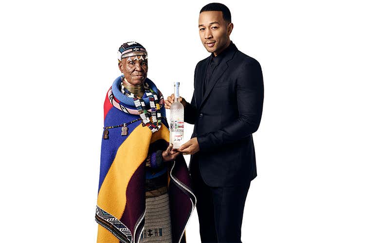 Esther Mahlangu e John Legend Esther Mahlangu e John Legend
