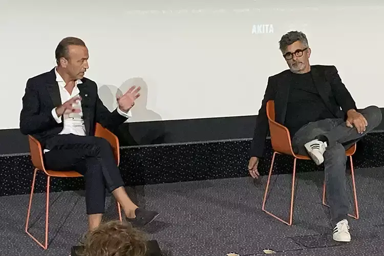 Nicola Bertinelli e Paolo Genovese Il Parmigiano Reggiano diventa un film
