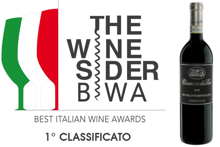 Il Cerretalto 2010 di Casanova di Neri 
primo ai Best Italian Wine Awards