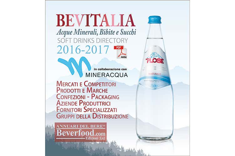 Bevande analcoliche, crescono i consumi Nel 2015 pi&ugrave; di 200 litri d'acqua pro-capite