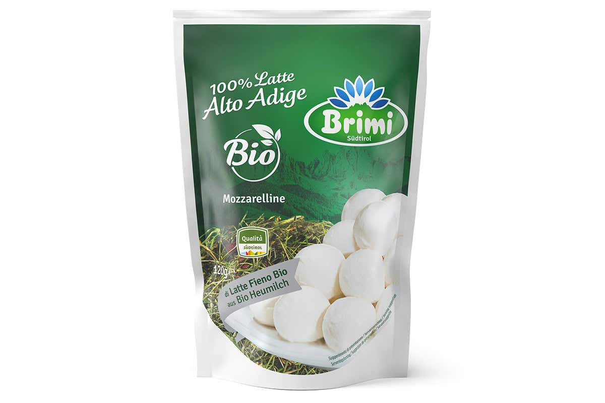 La confezione in doypack delle Mozzarelline Latte Fieno Bio di Brimi Da Brimi le Mozzarelline Latte Fieno versione Bio La confezione in doypack delle Mozzarelline Latte Fieno Bio di Brimi Da Brimi le Mozzarelline Latte Fieno versione Bio
