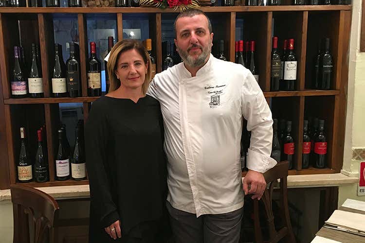 Ada e Gaetano Romeres (Bollito e patate allo zafferano Specialit&agrave; della Casa del Brodo)