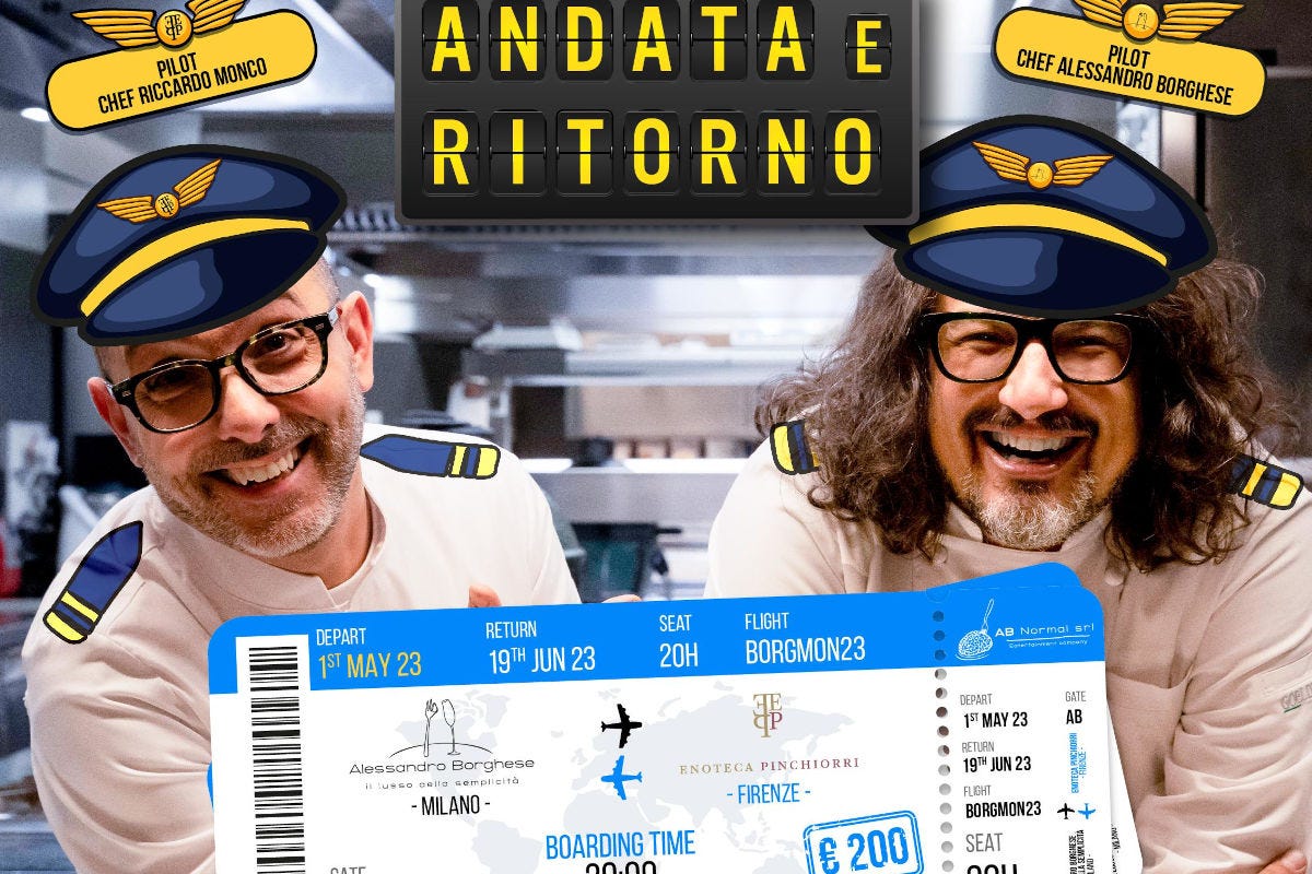 Riccardo Monco e Alessandro Borghese, una speciale cena a quattro mani che celebra l'amicizia Alessandro Borghese e Riccardo Monco