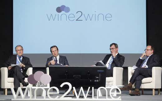 da sinistra: Sandro Boscaini, Domenico Zonin, Maurizio Danese e Giovanni Mantovani