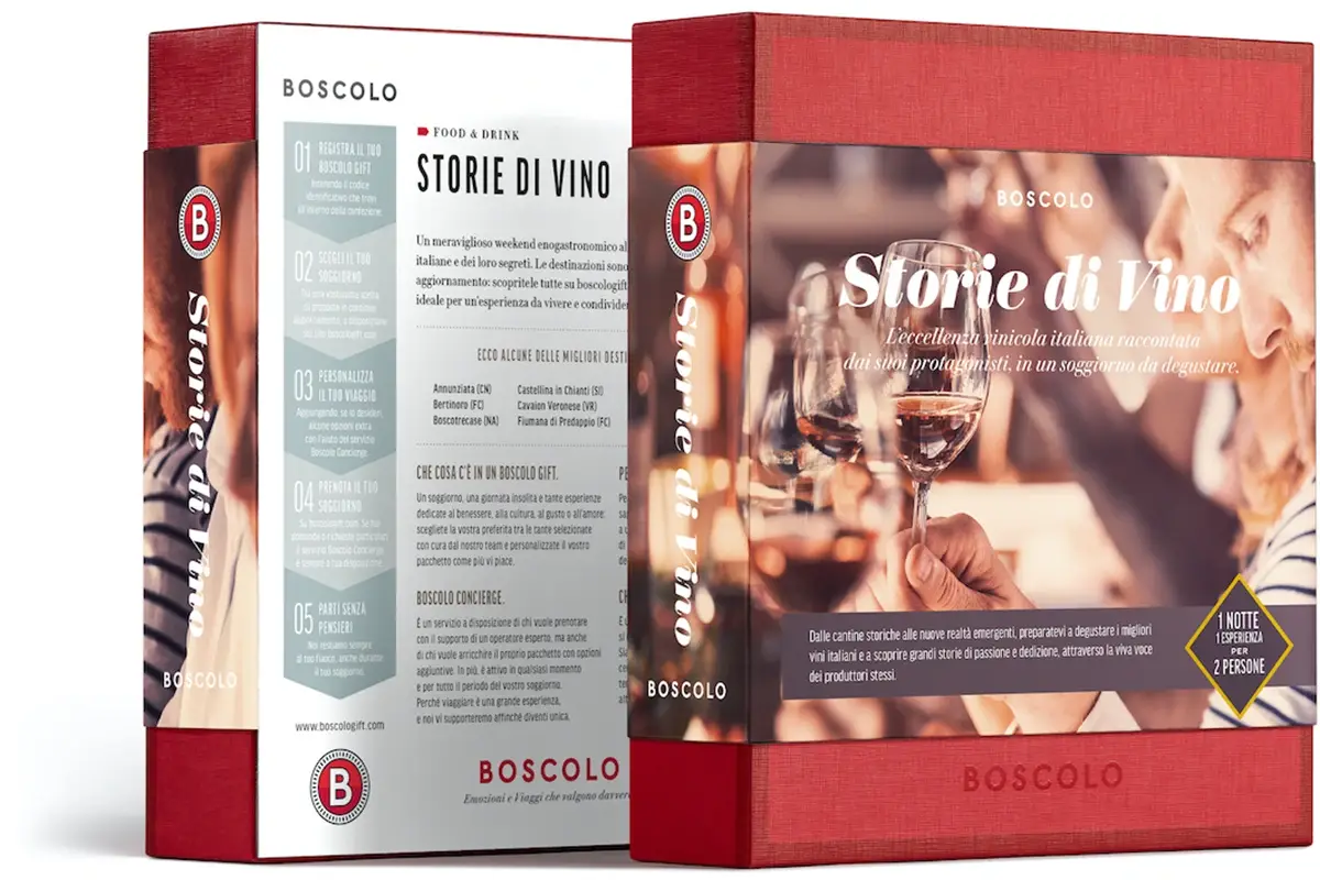 Storie di vino di Boscolo Gift Il regalo di Natale perfetto? Emozioni da vivere per il mondo o a tavola