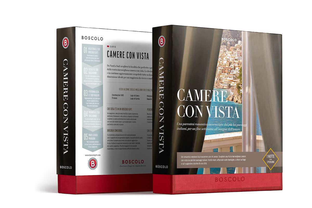 Il cofanetto Camere con vista Dal giro in vespa alle città più romantiche: le idee di Boscolo Gift Love Collection