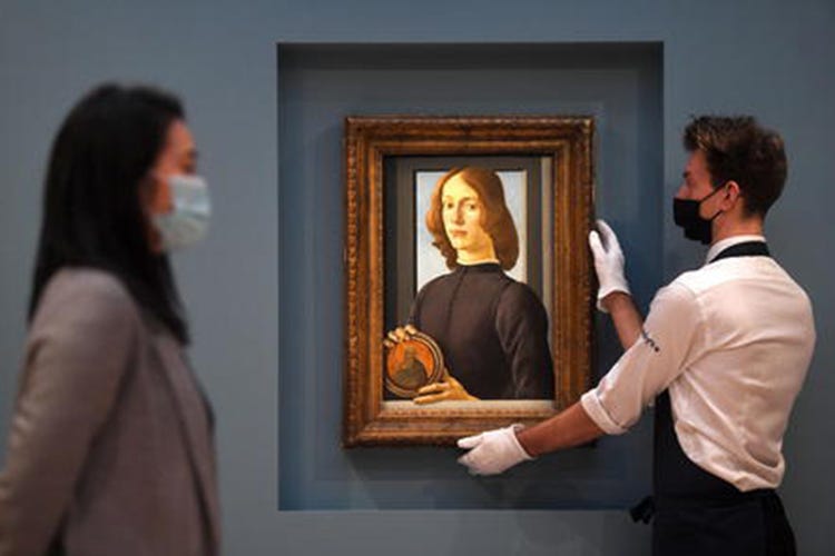 Il Botticelli battuto all'asta - Botticelli da record a New York:92 milioni all'asta per un dipinto