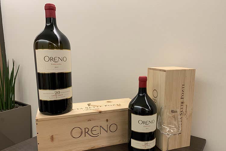 Oreno: le bottiglie celebrative Oreno festeggia le sue prime venti annate