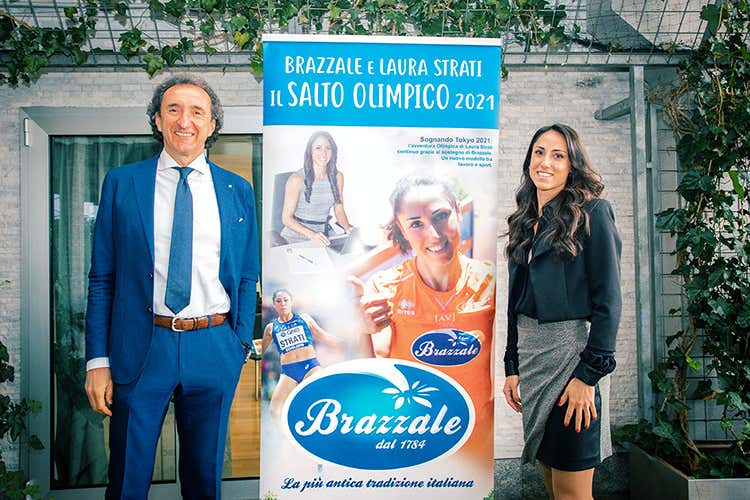 Le Olimpiadi non sono un miraggio Laura Strati con il gruppo Brazzale Le Olimpiadi non sono un miraggio Laura Strati con il gruppo Brazzale