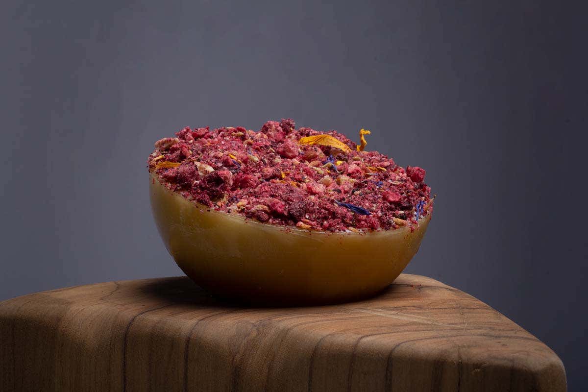 Burru rancidutu gelatu, cera, frutta siccata A Lecce la cucina secondo i Bros