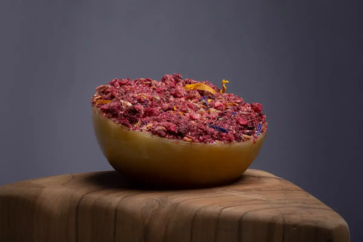 Burru rancidutu gelatu, cera, frutta siccata A Lecce la cucina secondo i Bros