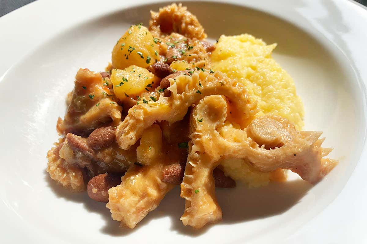 Busecca con polenta, fagioli e trippa bianca  Latterie 1952, la cucina milanese di una volta con un tocco contemporaneo