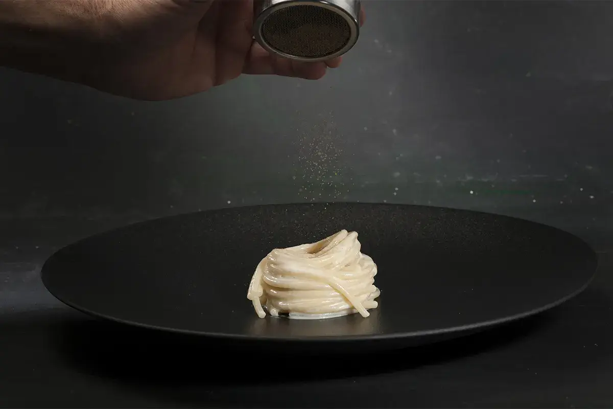 Cacio e pepe di lago