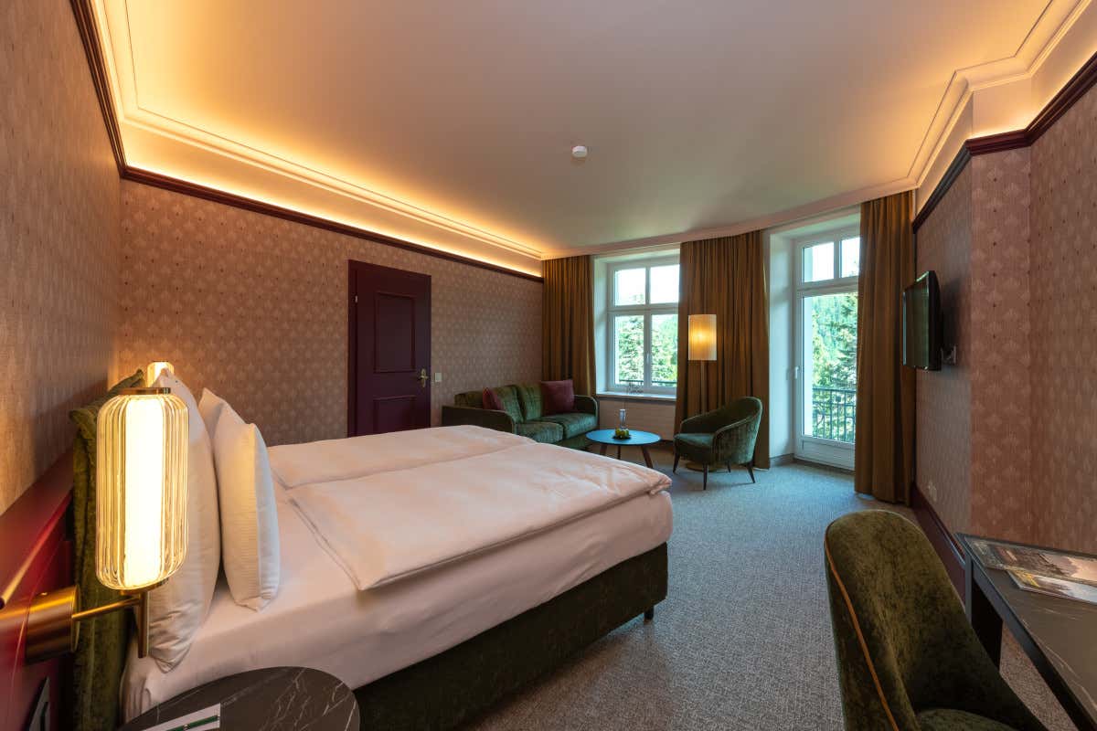 Il Cresta Palace Hotel: una delle camere rinnovate
