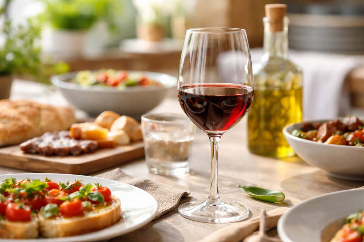 Il vino fa parte da secoli della cultura alimentare mediterranea