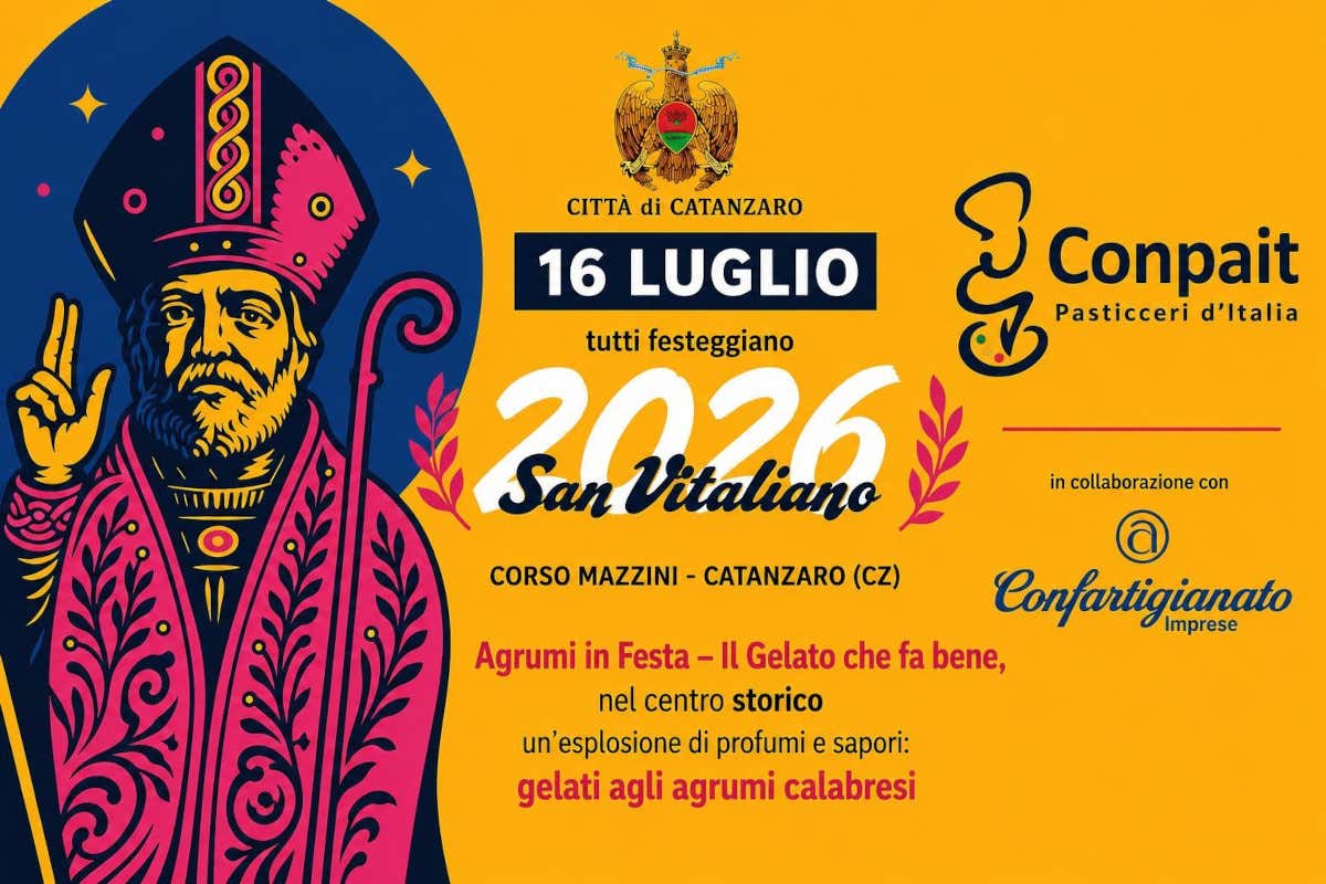 A Catanzaro il gelato diventa solidale: Conpait porta gli agrumi calabresi alla Festa di San Vitaliano Conpait Festa di San Vitaliano: a Catanzaro degustazioni gratuite e raccolta fondi