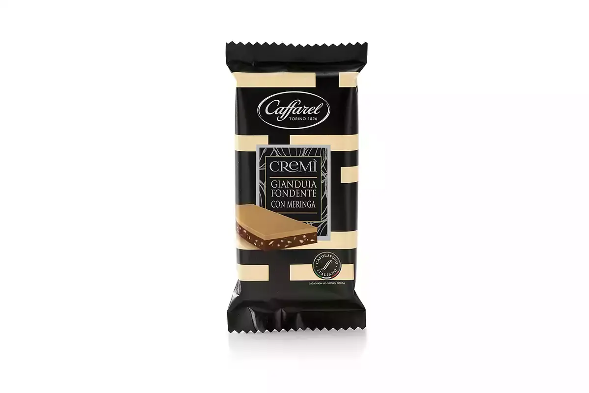 Caffarel: Tavoletta Crem&igrave; Gianduia Fondente con Meringa A tutto gusto con Ferrero e Caffarel